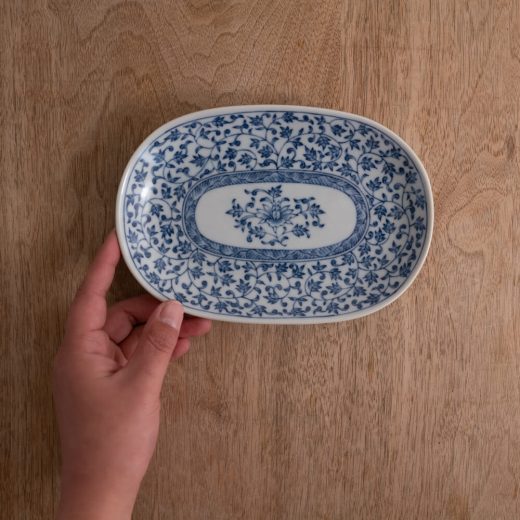 【WEB限定】華唐草 小判皿 -器市-