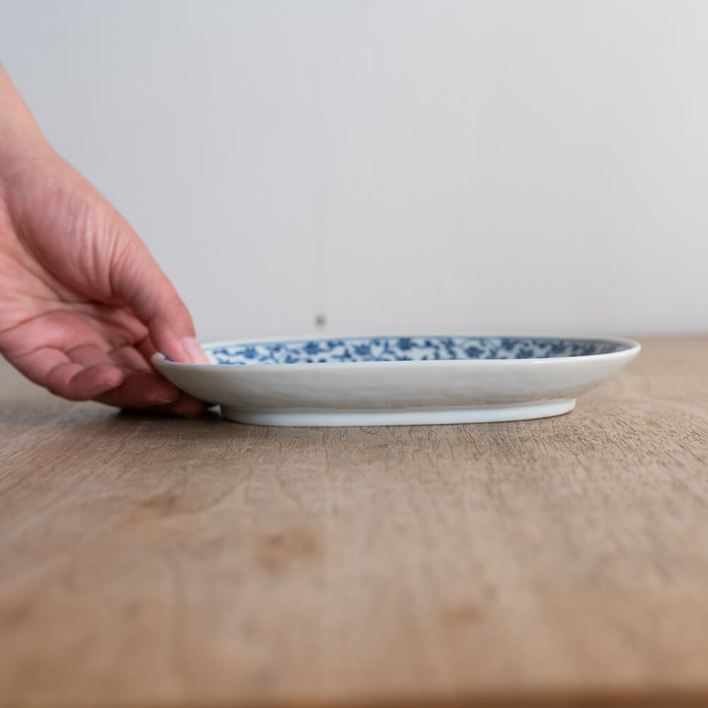 【WEB限定】華唐草 小判皿 -器市-