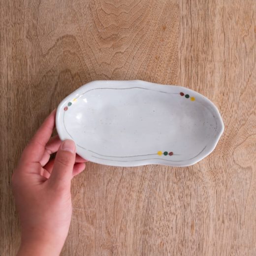 【WEB限定】ドット楕円小鉢 -器市-