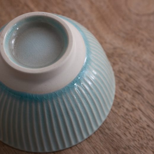 【WEB限定】しのぎ 茶碗 クリアBL -器市-