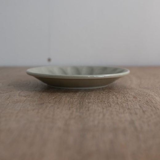 【WEB限定】しのぎ型45皿 薄緑釉 -器市-