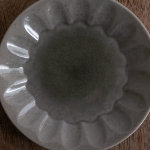 【WEB限定】しのぎ型45皿 薄緑釉 -器市-