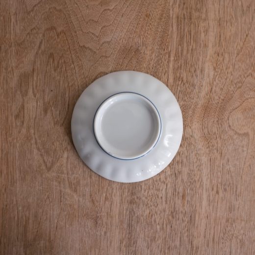 【WEB限定】渕錆 菊型35皿 白 -器市-