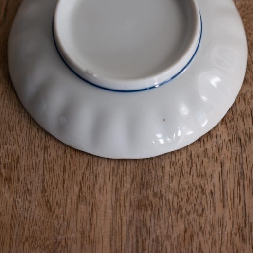 【WEB限定】渕錆 菊型35皿 白 -器市-