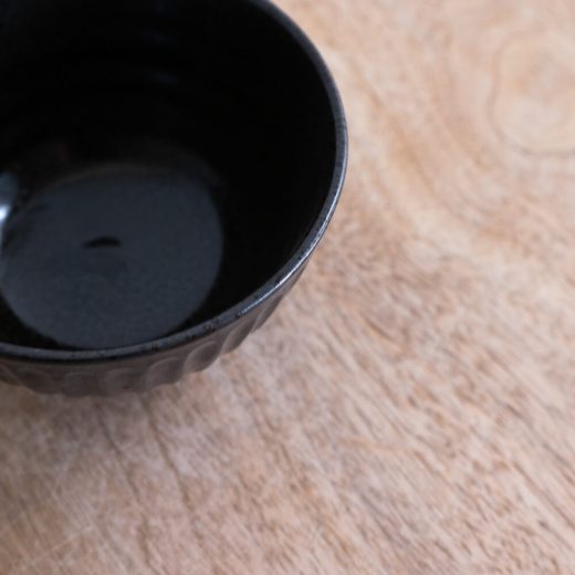【WEB限定】黒 しのぎ茶碗 -器市-