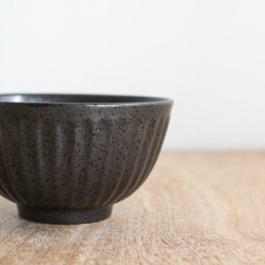 【WEB限定】黒 しのぎ茶碗 -器市-