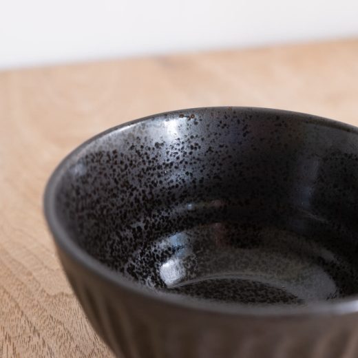 【WEB限定】黒 しのぎ茶碗 -器市-