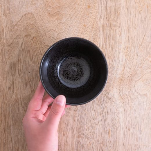 【WEB限定】黒 しのぎ茶碗 -器市-