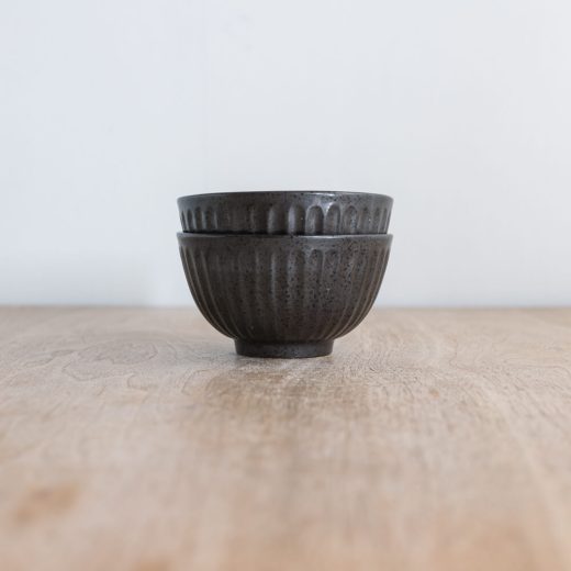 【WEB限定】黒 しのぎ茶碗 -器市-