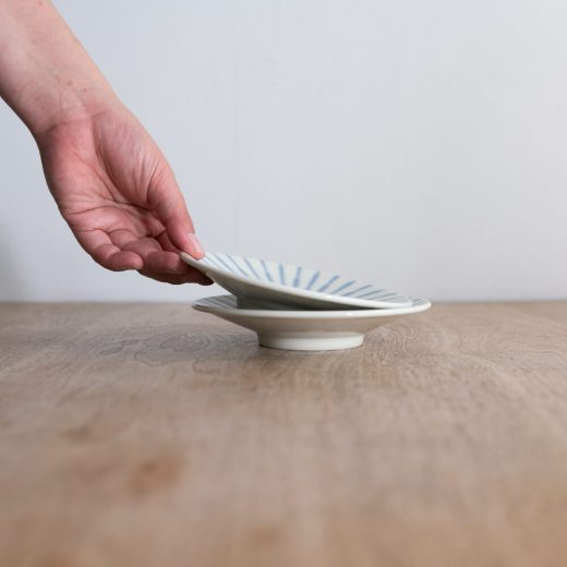 【WEB限定】Focus 白 輪二重5.5浅鉢 -器市-