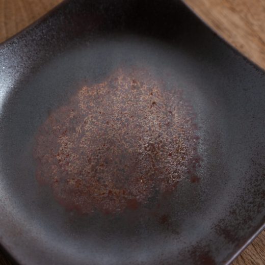 【WEB限定】 AYA銀彩 手引き正角4.5皿 -器市-