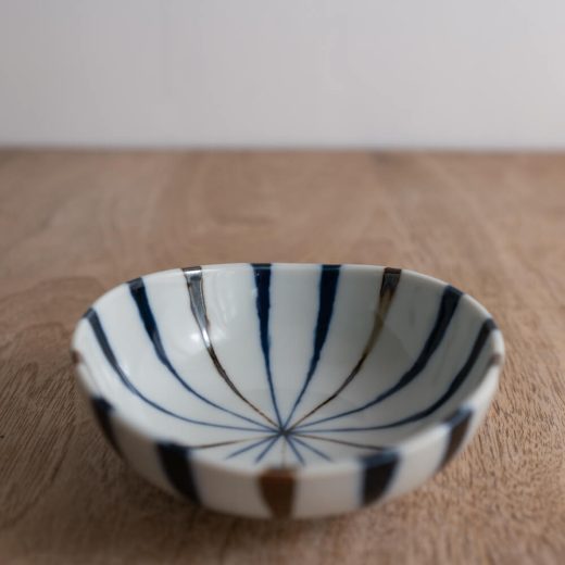 【WEB限定】藍十草 三ツ山3.5鉢 -器市-