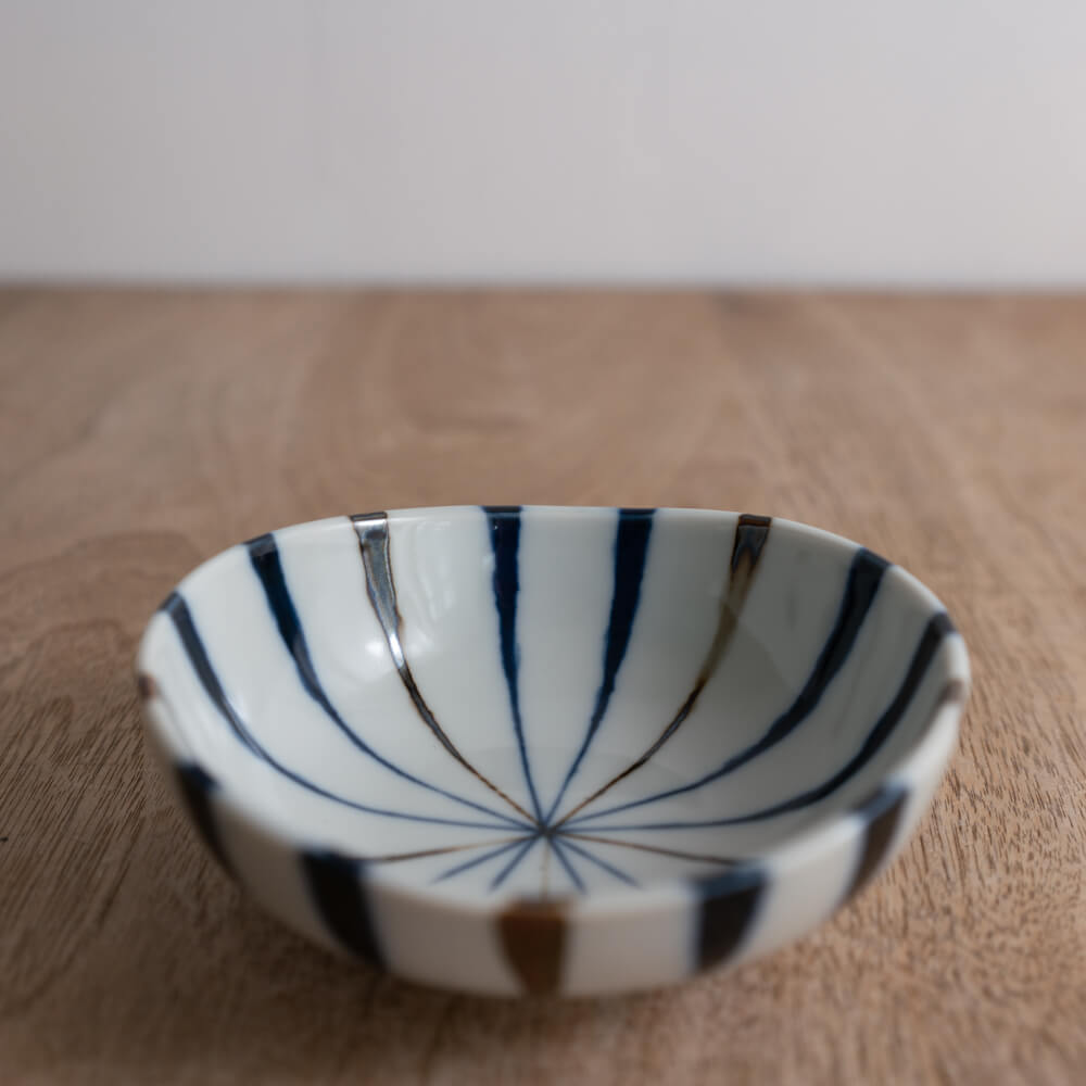 【WEB限定】藍十草 三ツ山3.5鉢 -器市-