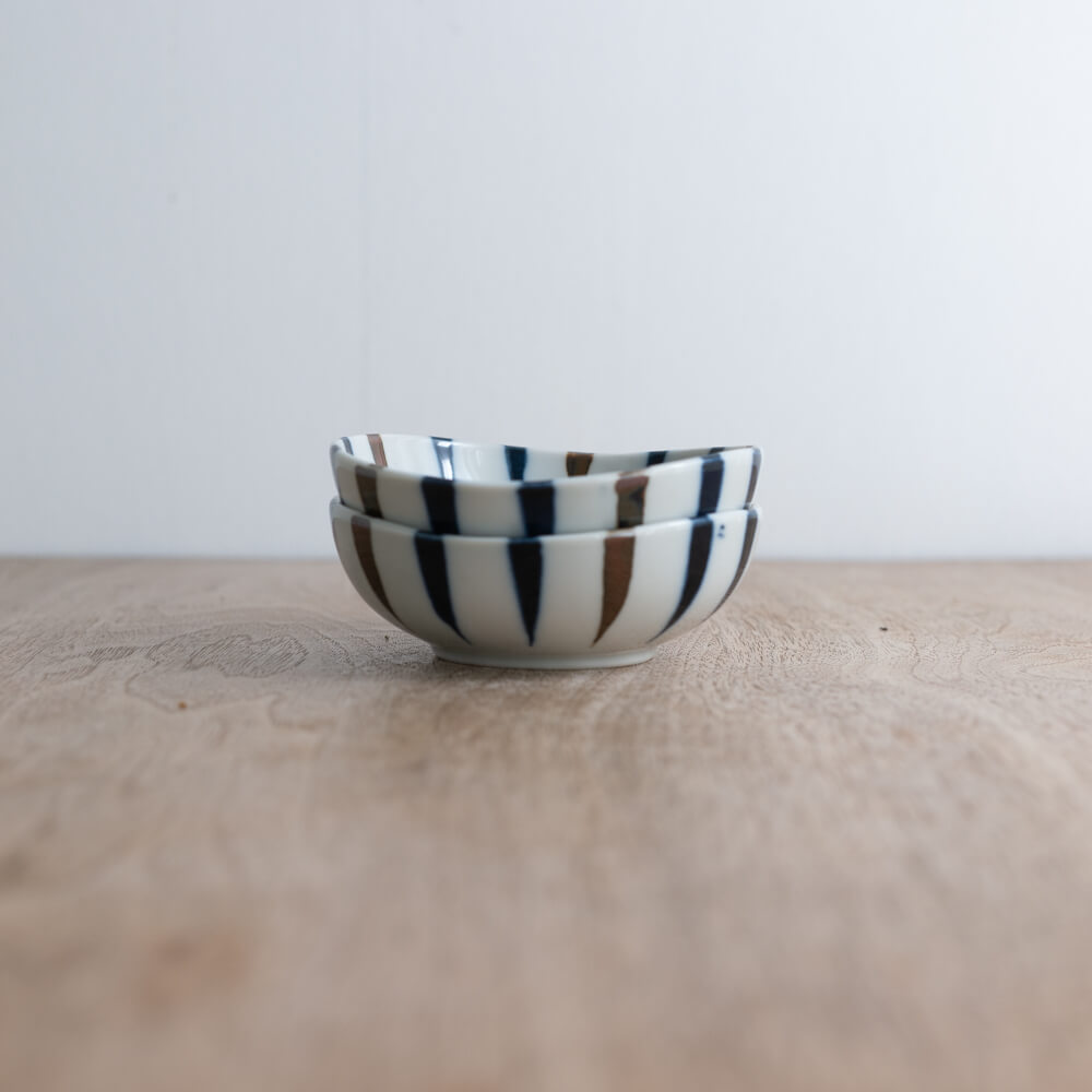 【WEB限定】藍十草 三ツ山3.5鉢 -器市-