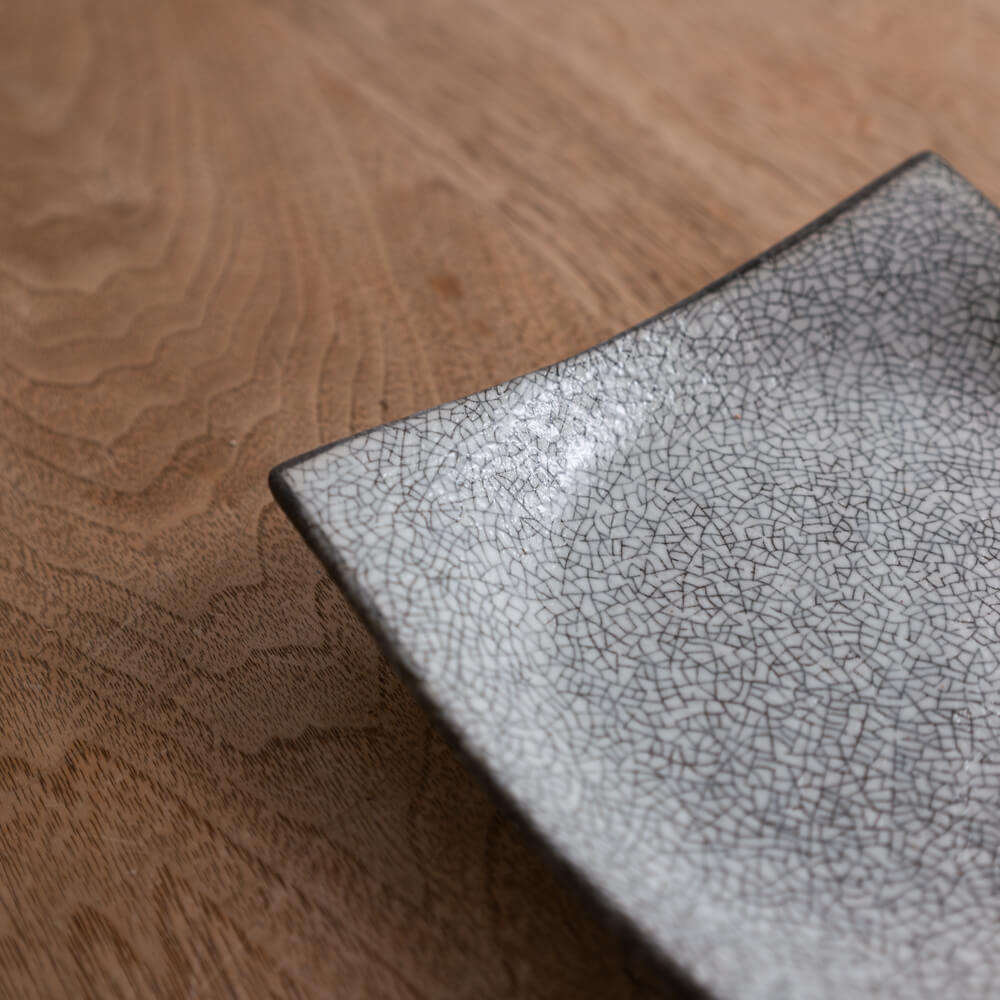 【WEB限定】郷巻かいらぎ 手引き正角4.5皿 -器市-