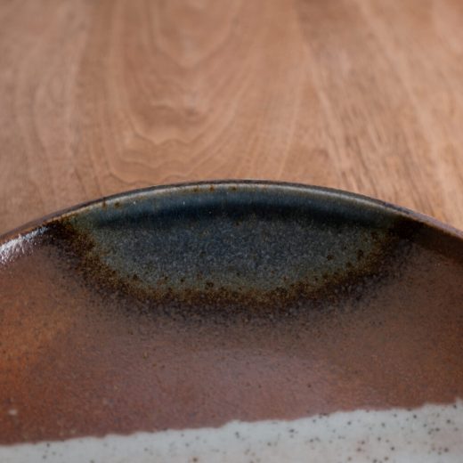 【WEB限定】赤茶水晶 丸8寸皿 -器市-