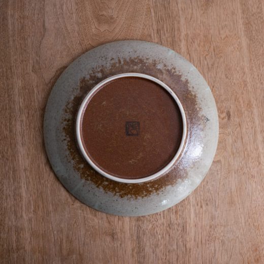 【WEB限定】赤茶水晶 丸8寸皿 -器市-