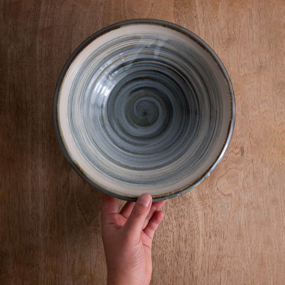 【WEB限定】サバトラ 荒引大鉢 -器市-