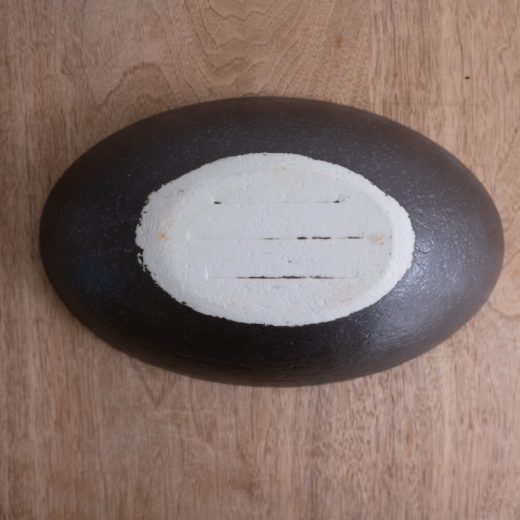 【WEB限定】27cm砂目楕円鉢 黒 -器市-