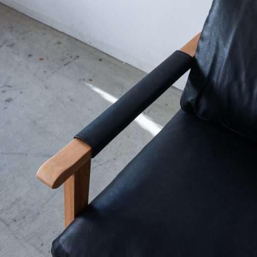 ［数量限定SALE］3Pソファ ベイク BK レザーファブリック / ホワイトオーク