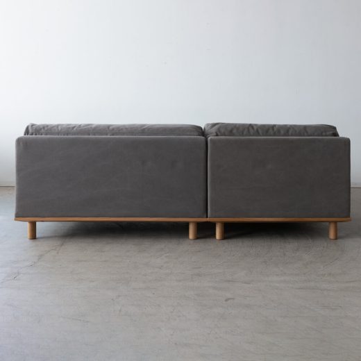 ［数量限定SALE］カウチソファセット シュナイダー 帆布GY ホワイトオーク