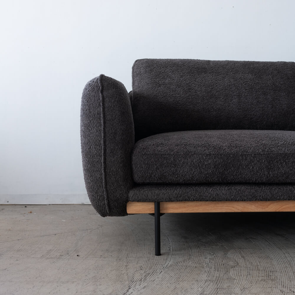 ［数量限定SALE］3Pソファ ショーン ラバー DGY