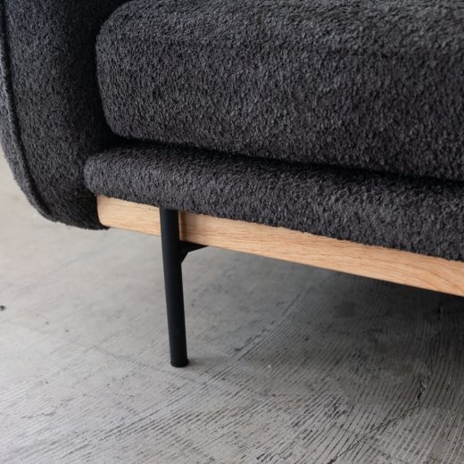 ［数量限定SALE］3Pソファ ショーン ラバー DGY