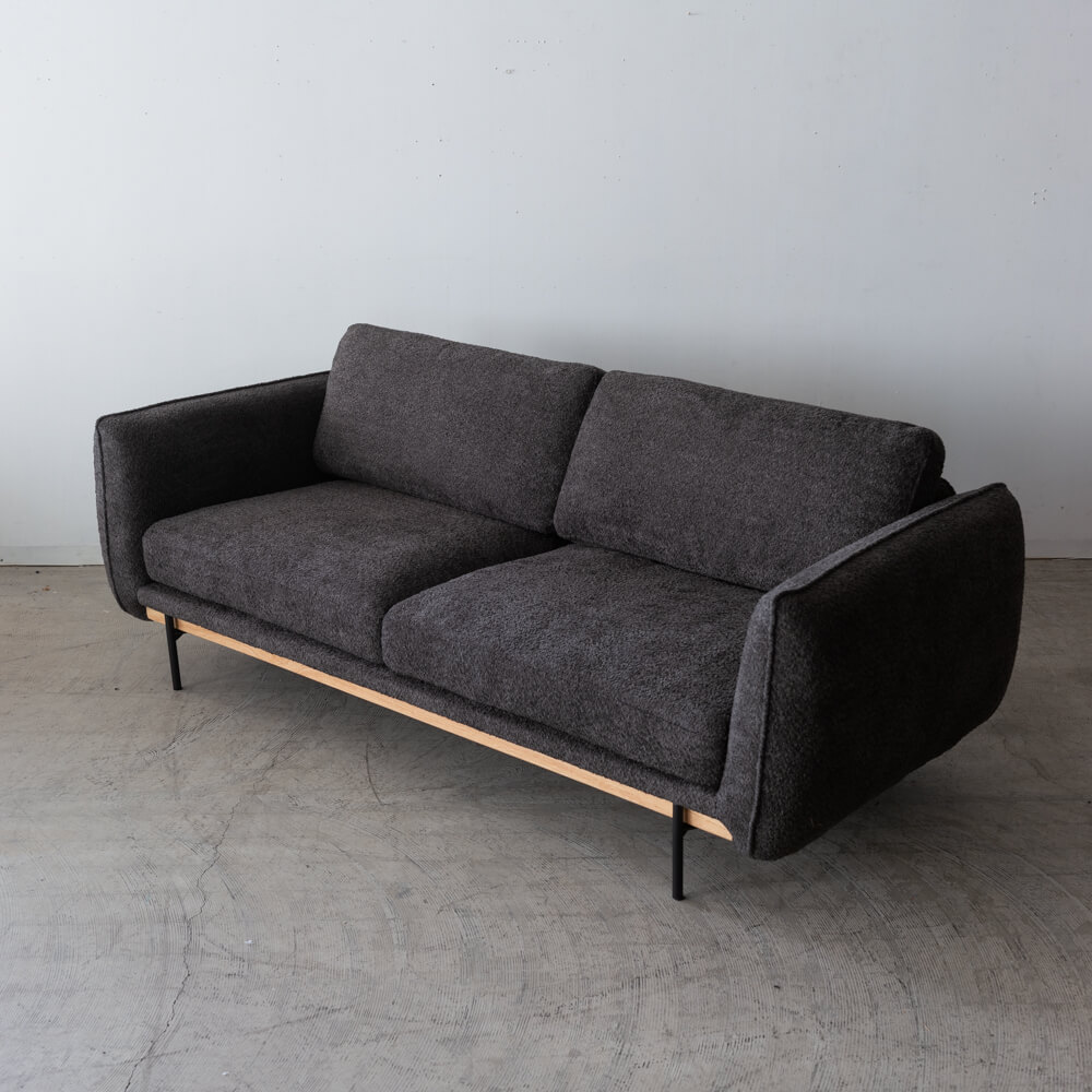 ［数量限定SALE］3Pソファ ショーン ラバー DGY