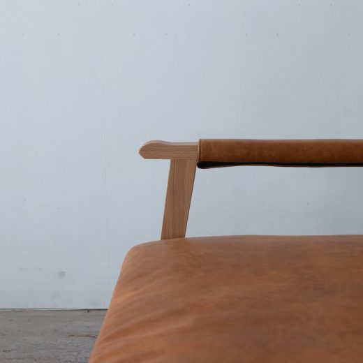 ［数量限定SALE］3Pソファ ベイク CAM レザーファブリック / ホワイトオーク