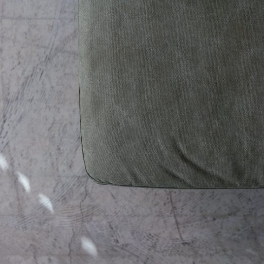 ［数量限定SALE］3P肘なしソファ レディー 帆布GR ホワイトオーク突板