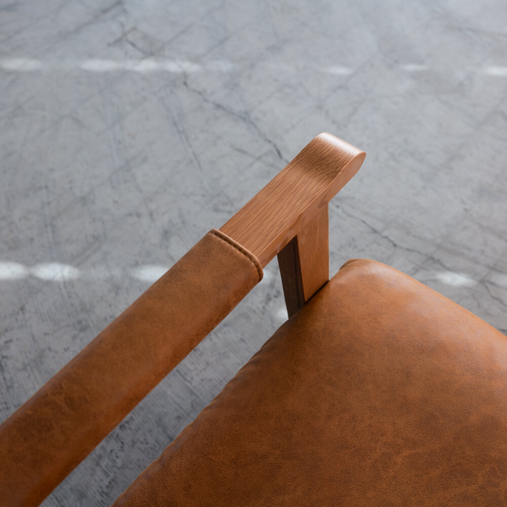 ［数量限定SALE］2Pソファ ベイク CAM レザーファブリック / ホワイトオーク