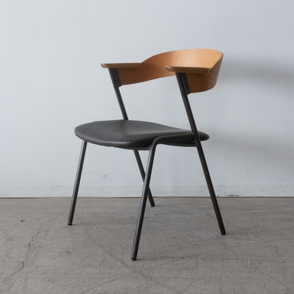 ［現品SALE］danis ショートアームチェア NT色 DNS-SAC-NT-DBR