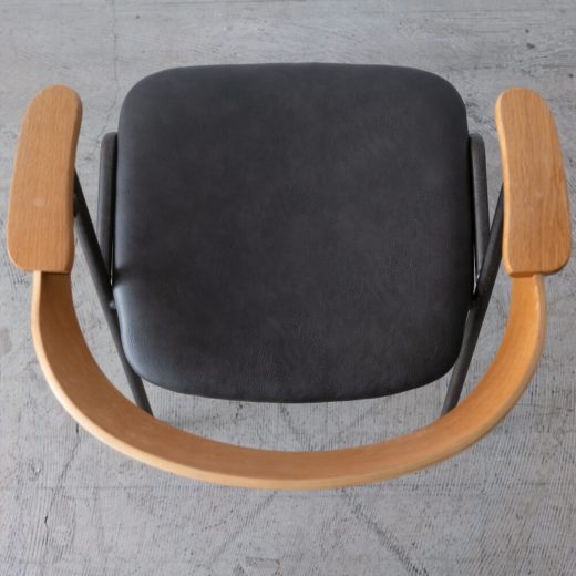 ［現品SALE］danis ショートアームチェア NT色 DNS-SAC-NT-DBR