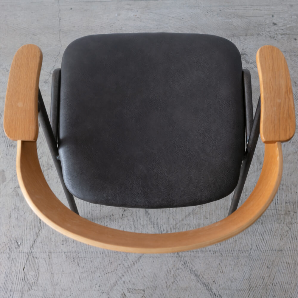 ［現品SALE］danis ショートアームチェア NT色 DNS-SAC-NT-DBR