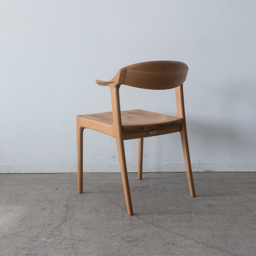 ［数量限定SALE］アームチェア DC354-1WU42（NR-CL）ホワイトオーク材（板座）  / ウレタン［ナガノインテリア］