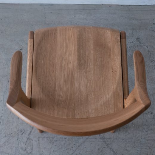 ［数量限定SALE］アームチェア DC354-1WU42（NR-CL）ホワイトオーク材（板座）  / ウレタン［ナガノインテリア］