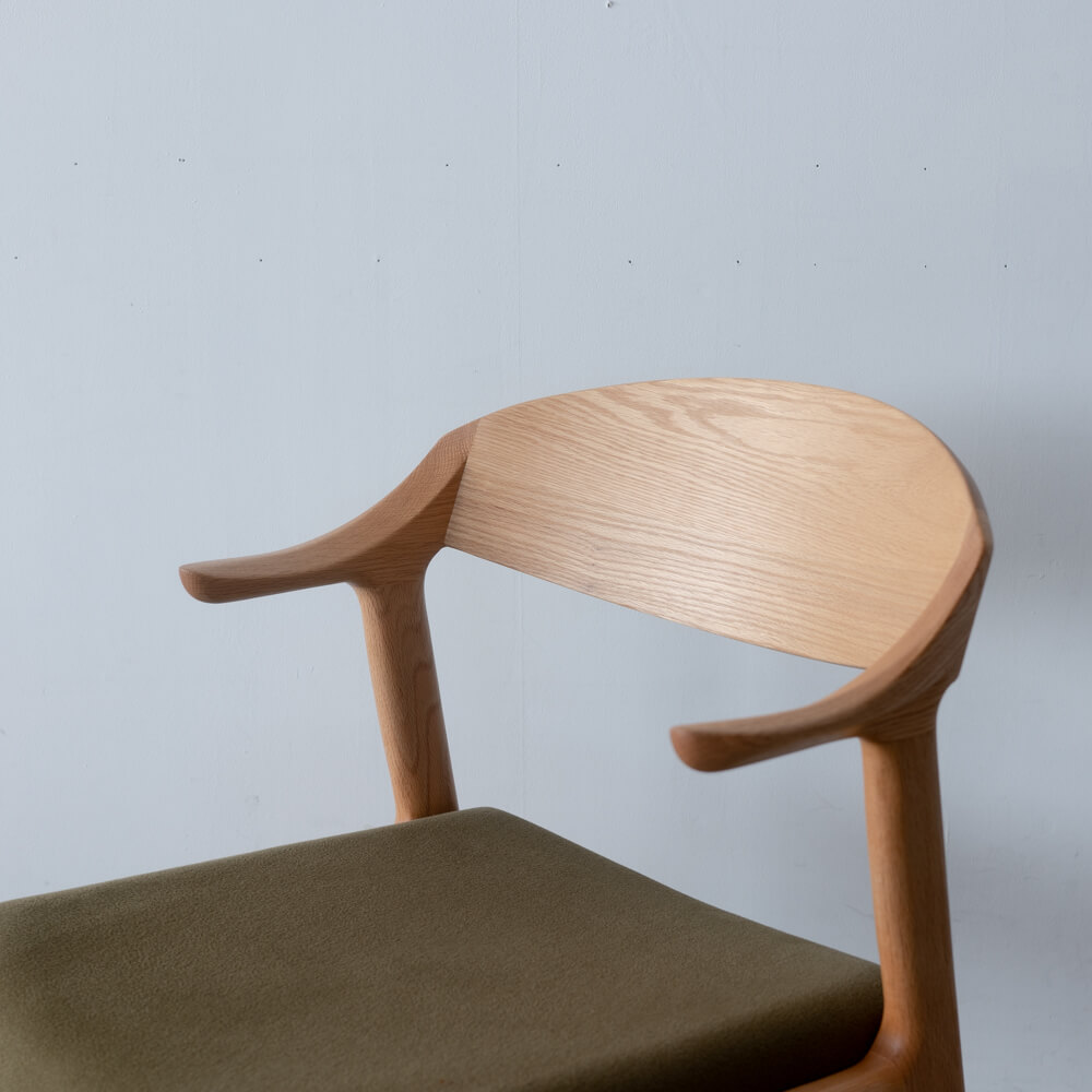 ［現品SALE］DC354-MW42 チェア レッドオーク材 RO-ON-AF897 ランク2［ナガノインテリア］