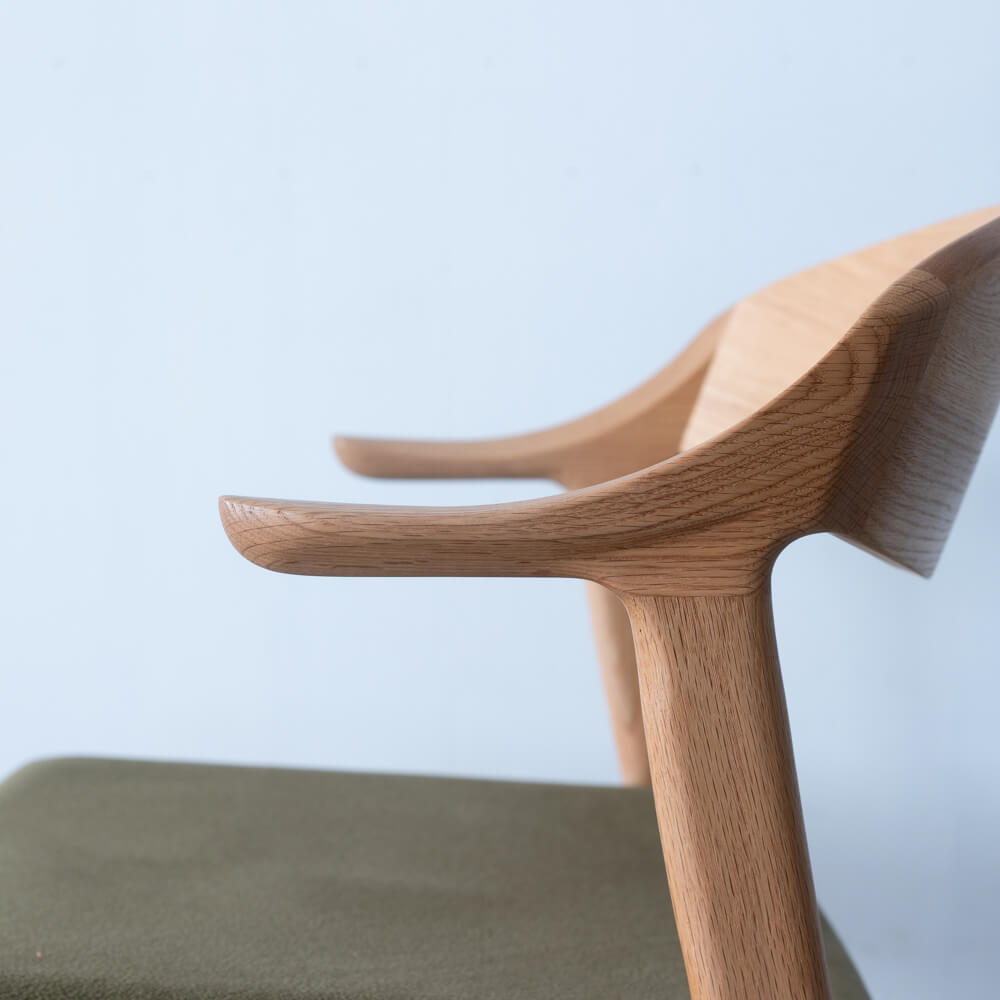 ［現品SALE］DC354-MW42 チェア レッドオーク材 RO-ON-AF897 ランク2［ナガノインテリア］