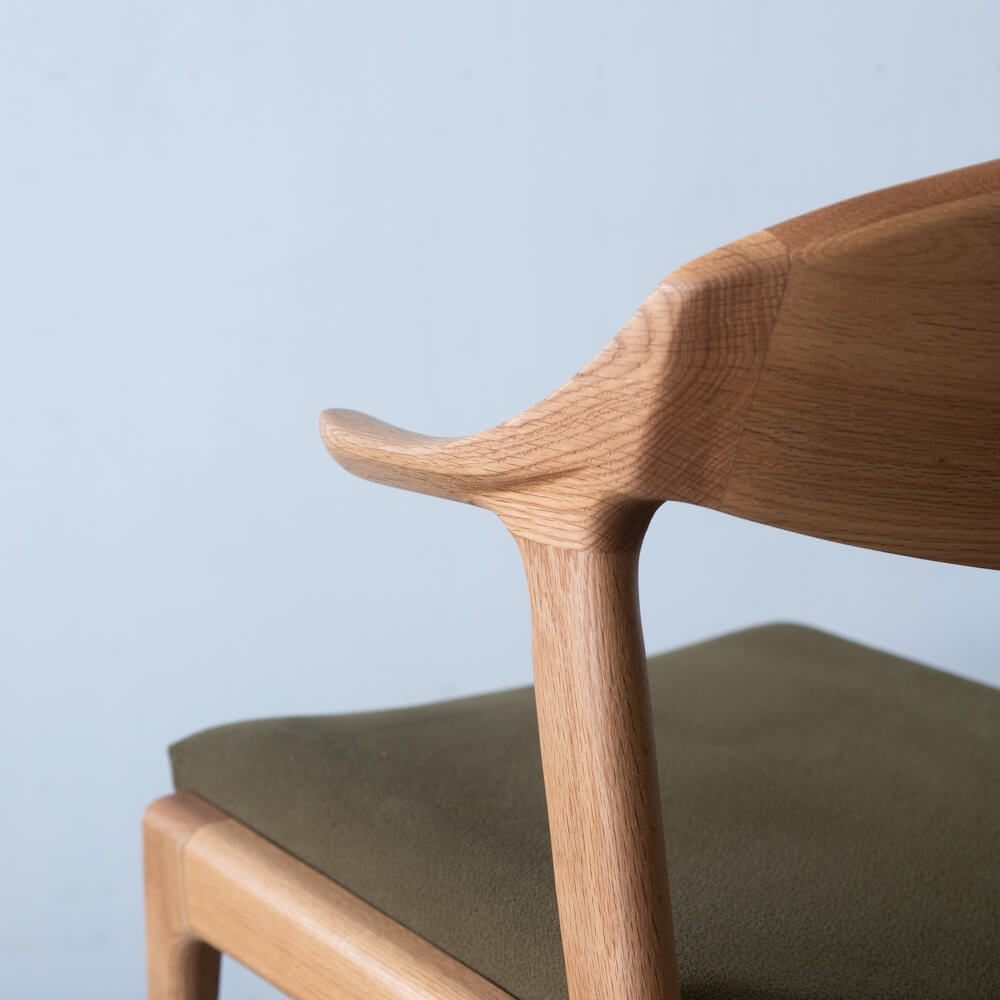 ［現品SALE］DC354-MW42 チェア レッドオーク材 RO-ON-AF897 ランク2［ナガノインテリア］