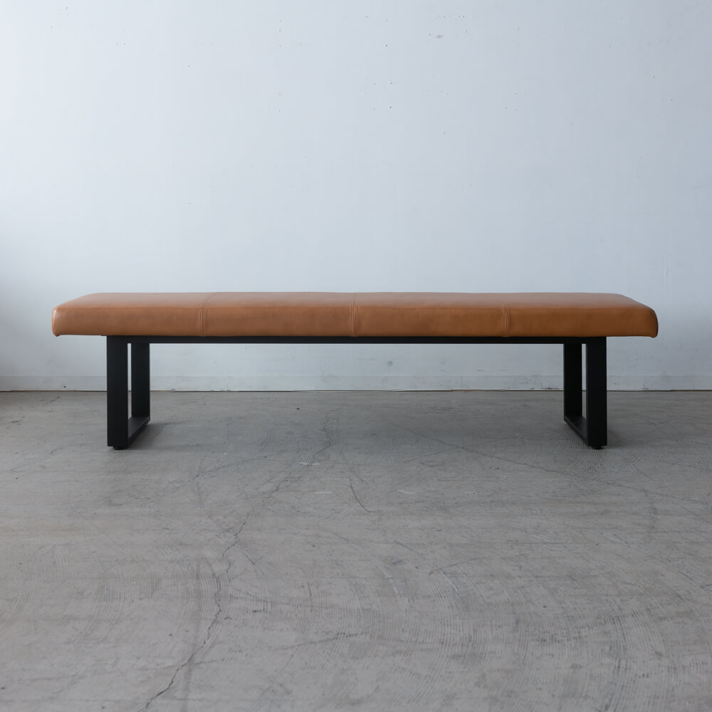 ［現品SALE］ビルト 180ベンチ 本革キャメル