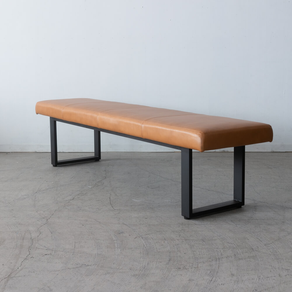 ［現品SALE］ビルト 180ベンチ 本革キャメル