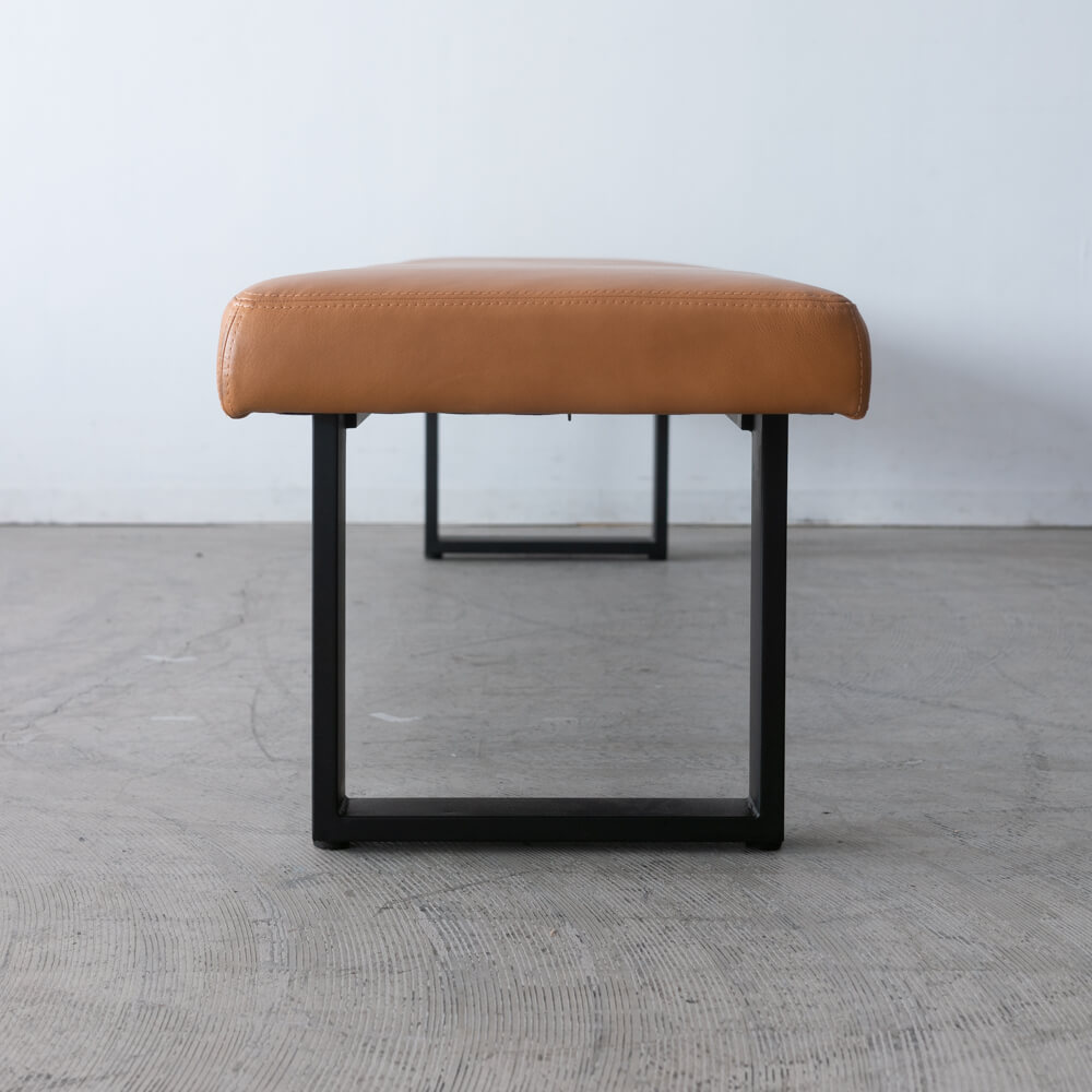 ［現品SALE］ビルト 180ベンチ 本革キャメル