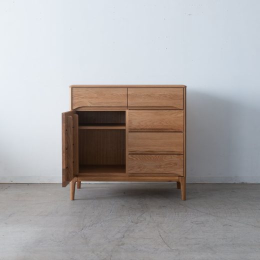 ［現品SALE］B品 VIRTAUS サイドボード 80【オーク/ ライト】