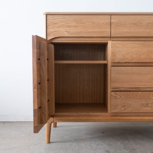 ［現品SALE］B品 VIRTAUS サイドボード 80【オーク/ ライト】