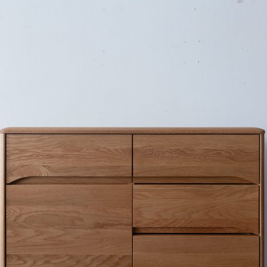 ［現品SALE］B品 VIRTAUS サイドボード 80【オーク/ ライト】