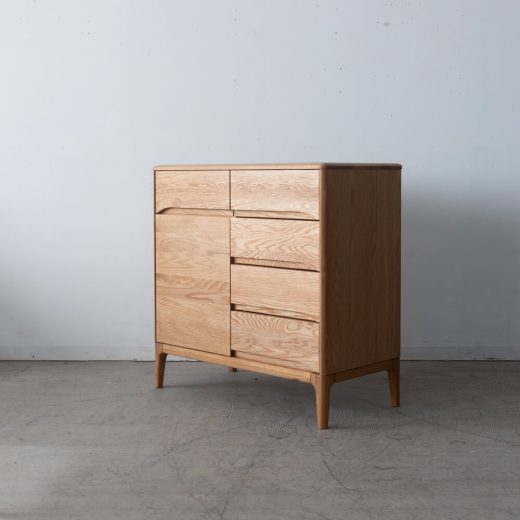 ［現品SALE］B品 VIRTAUS サイドボード 80【オーク/ ライト】