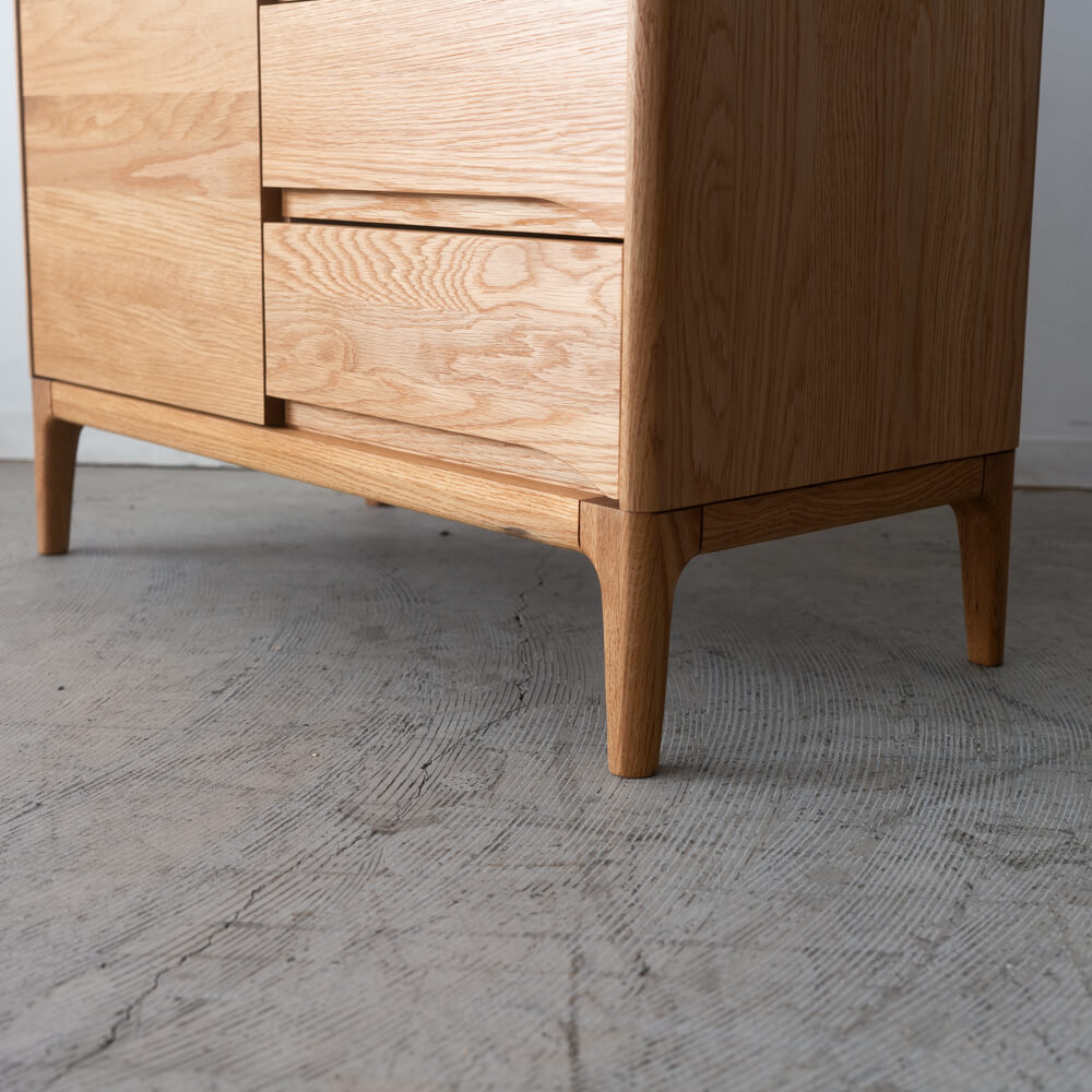 ［現品SALE］B品 VIRTAUS サイドボード 80【オーク/ ライト】