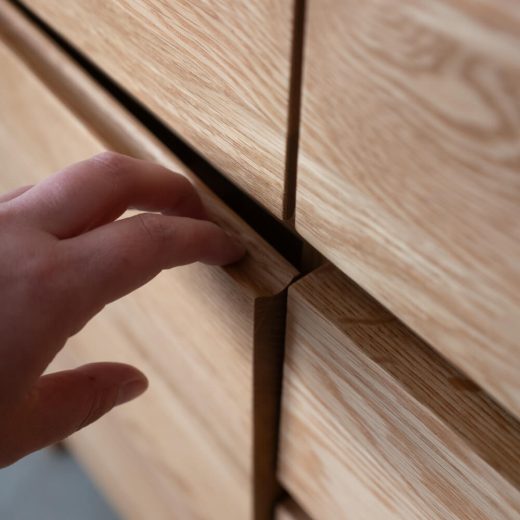 ［現品SALE］B品 VIRTAUS サイドボード 80【オーク/ ライト】