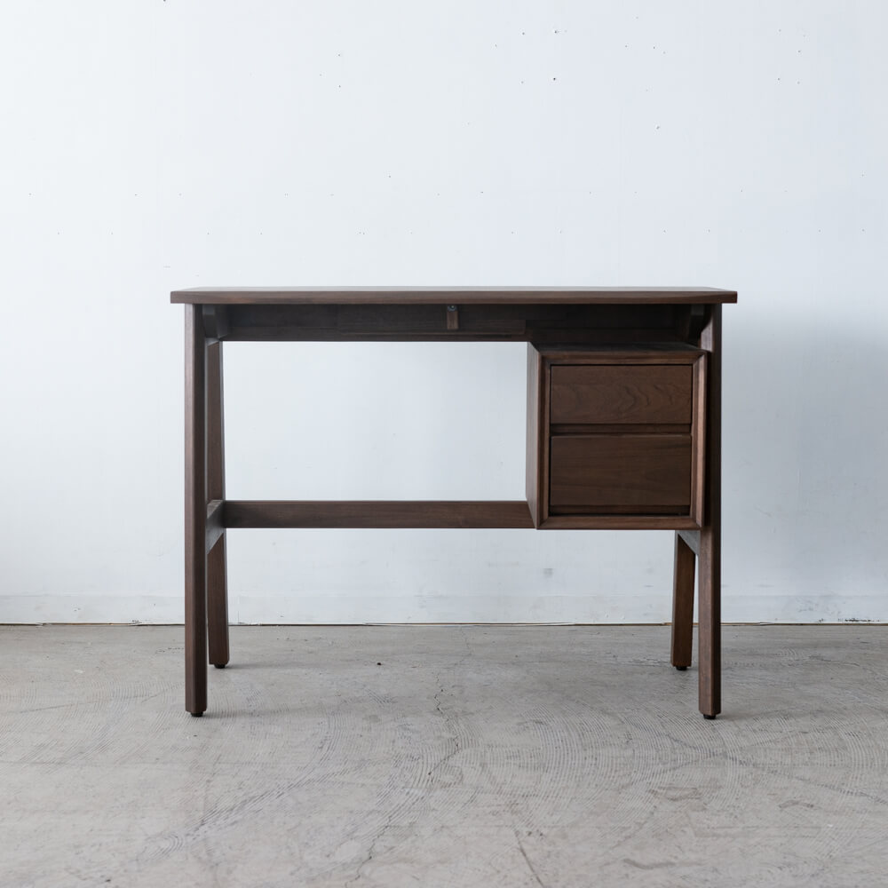 ［現品SALE］B品 MUUTOS スライドデスク90 クルミ / ダーク