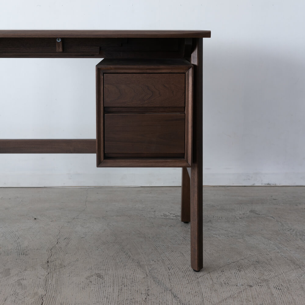 ［現品SALE］B品 MUUTOS スライドデスク90 クルミ / ダーク